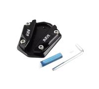 Motocicleta Costado Soporte Lateral para Zontes 368G 368D 368K 368E 368M Soporte Motocicleta Lateral Extensión Almohadilla Ampliadora Placa(Black)