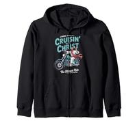 Motocicleta Cruisin' with Christ Christian Streetwear Sudadera con Capucha