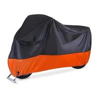 Motocicleta Cubierta de para 1050/1190/1290 Aventura Súper, Anti Polvo Protección UV con Orificio para Candado Hebilla a Prueba de Viento,BlackOrange-XXL