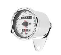 Motocicleta Cuentakilómetros Moto LCD Velocímetro digital Tacómetro Cuentakilómetros Indicador de Indicador de faro Vintage Ajuste universal para la mayoría de las motocicletas de 12V