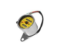 Motocicleta cuentarrevoluciones Odómetro universal con retroiluminación LED para motocicleta, velocímetro de 0 a 140 km/h, tacómetro vintage, odómetro y medidor combustible