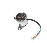 Motocicleta cuentarrevoluciones Odómetro universal con retroiluminación LED para motocicleta, velocímetro de 0 a 140 km/h, tacómetro vintage, odómetro y medidor combustible