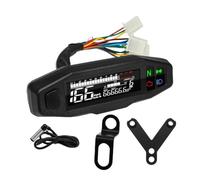 Motocicleta cuentarrevoluciones Tacómetro para motocicleta de 199 km/h, velocímetro digital universal, odómetro con soporte y retroiluminación