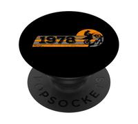 Motocicleta Cumpleaños Nacido en 1978 Motorbike Motocross PopSockets PopGrip Adhesivo