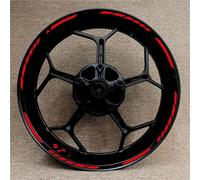 Motocicleta De 17 Pulgadas Cubierta Calcomanía Reflectante para Kawasaki para Ninja 125 250 300 400 650 ZX-6R 10R 14R Fondo llanta Reflectante(Color1)