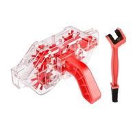 Motocicleta De Cadena Limpiador, Cepillo De Cadena De Bicicletas Portátil, Kit De Herramientas Ergonómico Sin Deslizamiento De Bicicleta De Bicicletas Para El Mantenimiento Del Ciclismo, Al Aire Libre