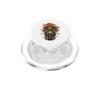 Motocicleta de Gato Samurais japonés Kawaii Ninja Cat Anime PopSockets PopGrip para MagSafe