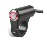Motocicleta De Interruptor Botón De Parada Universal Para Manillar Motocicleta 12 V 7/8" 22 Mm(Red light self locki)