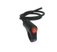 Motocicleta De Interruptor Interruptor De Luz Advertencia Universal Para Motocicleta Doble Señal Emergencia Accesorios Flash(Black red)