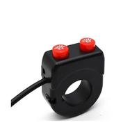 Motocicleta De Interruptor Interruptor De Manillar Motocicleta Bocina Para Bicicleta Eléctrica Scooter Intermitentes Botón Encendido Apagado Luz 22 Mm(A)