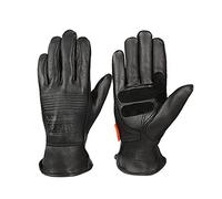 Motocicleta de la piel oveja con pantalla táctil Racing Sport Finger Transpirable A Motorbike A Motocros Guantes Guante(Nero,L)