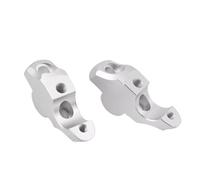 motocicleta de manillar elevador Adaptador De Extensión De Resistencia Del Soporte De Abrazadera Del Elevador Plegable Del Manillar Con Amortiguación Modificado Para Accesorios De Motocicleta.(Silver)