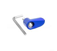 Motocicleta delantera trasera ABS Sensor Guard Aleación de aluminio Tapa protectora Cubierta decorativa para bicicletas generales Rojo (azul)