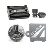Motocicleta Depósito Bomba Freno Tapa Tapa De Aceite Motor para Motocicleta para CL500 2023, Soporte Deslizante, Tapas Válvula Protectora Depósito Líquido Freno Delantero Y Trasero