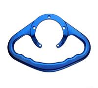 Motocicleta Depósito de combustible Apoyabrazos Pasajero Grab Bar Material de aleación de aluminio para modelos Kawasaki con acabado liso (azul)