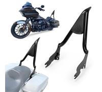 Motocicleta Desmontable Sissy Bar Respaldo Pasajero Cojín del Respaldo del Asiento de 22 Pulgadas Ajustable Plegable Desmontable para Touring Street Glide Electra Glide Road Glide Road King 2009-2024