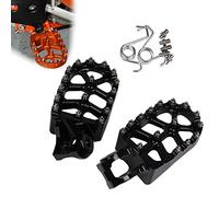 Motocicleta Dirt Bike Estribo Pedales Reposapiés Para KTM SX SXF EXC EXCF XCW XCFW SMC 65 85 125 150 200 250 350 450 530 Para Husqvarna (black)