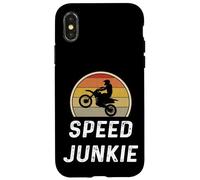Motocicleta Dirt Bike Speed Junkie Retro Rider Moto Carcasa para iPhone X/XS