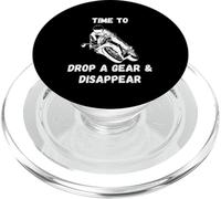 Motocicleta Divertida Diciendo Tiempo para Dejar Caer un Engranaje para Desaparecer PopSockets PopGrip para MagSafe