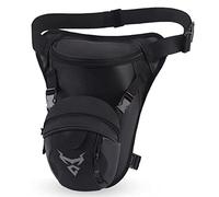 Motocicleta Drop Leg Bag Oxford Muslo Riñonera para Hombres Mujeres Viajes al Aire Libre Senderismo Ciclismo Táctico Deportes Bum Hip Fanny Belt Bag Monedero Pouch Pouch Pack