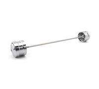 Motocicleta Eje Slider Para Softail Para Fat Para Boy Para Street Bob Breakout 2018 Posterior Deslizadores Anticaída Rueda Delantera Trasera Motocicleta Protección Contra Choques(Silver,Rear)