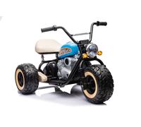 Motocicleta Eléctrica Infantil 24V 2x800W EVA Cuero USB Triciclo Azul Hasta 80kg