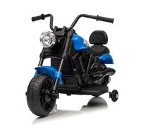 Motocicleta Eléctrica Niños 6V - con Arranque Progresivo, Suspensión, Luz LED, Música Y Ruedas Estabilizadoras - Vehículo Eléctrico Juguete De 18 Meses