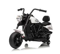 Motocicleta Eléctrica Niños 6V - Motocicleta para Niños Recargable, Vehículo Eléctrico con Batería 6V con Cargador, para 3-6 Años, Blanco