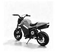 Motocicleta eléctrica para niños, 250 W, motor 21,6 V, 4 Ah (plata)