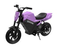 Motocicleta eléctrica para niños, 250 W, motor 21,6 V4 Ah (morado)
