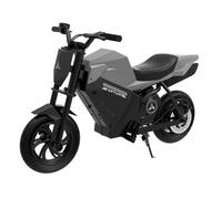 Motocicleta eléctrica para niños, 250 W, motor 21.6 V4 Ah (plata)