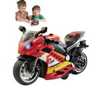 Motocicleta eléctrica para niños - Bicicleta de Paseo con Sonido y Luces, Moto amigable para niños con Luces Intermitentes y Sonidos Reales del Motor | Vehículo Divertido para Montar
