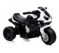 Motocicleta Eléctrica Para Niños BMW S1000RR 6V 35W Triciclo LED Negro