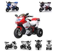 Motocicleta eléctrica para niños HP2 FB-6187, con función de música, Cesta de Juguetes, a Partir de 3 años, Color:Rojo