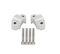 Motocicleta Elevador Manillar Abrazadera Elevadora Manillar con Adaptador Extensión para MT-09 para MT09 FZ09 2015-2020 para XSR 900 para XSR900 XJR1300 2016-2024(Plata)