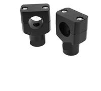 Motocicleta Elevador Manillar Abrazadera Universal elevadores Manillar Montaje Barra Motocicleta Aluminio CNC 25mm Color Negro para para Dyna para Sportster 1 par