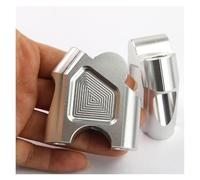 Motocicleta Elevador Manillar Abrazaderas para Manillar Motocicleta para Suzuki DL650 para V-Strom para DL 650 Incluye Adaptador para Elevadores Abrazadera Montaje(Plata)