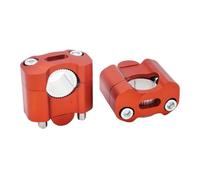 Motocicleta Elevador Manillar Adaptador elevadores Manillar 22mm y 28mm para Abrazadera Motocicleta de 7/8" 1 par Abrazaderas Barra para Todoterreno