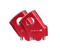 Motocicleta Elevador Manillar Motos Manillar Riser Abrazaderas para Suzuki GSX8S GSX 8S Gsx8s 8s Moto Manillar Risers Montaje Adaptador Elevadores(Rojo,28mm)