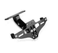 Motocicleta Eliminador de Guardabarros Universal Soporte de Placa de Matrícula Ho Tidy Tail con Luz LED de Aluminio para Suzuki GSXR 600750 1000 CBR 250R 300R 400R 500R 600RR 1000RR Negro