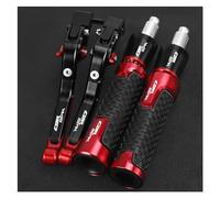 Motocicleta Embrague Palancas del Freno para Honda CBR1000RR CBR1000 RR CBR 1000RR 2008-2016 2015 2014 2013 Palancas De Embrague De Freno CNC para Motocicleta Manillar Extremos De Mango(Half- Red)