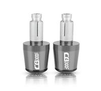 motocicleta Empuñaduras De Manillar De Motocicleta De 7/8 "y 22MM, Tapas De Manillar, Tapones De Extremos Para CB300F 2015-2019 2020 2021 2022 extremo del mango(Grey)