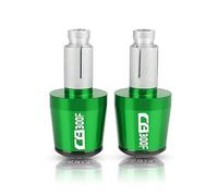 motocicleta Empuñaduras De Manillar De Motocicleta De 7/8 "y 22MM, Tapas De Manillar, Tapones De Extremos Para CB300F 2015-2019 2020 2021 2022 extremo del mango(Green)