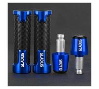 motocicleta Empuñaduras De Manillar Para Motocicleta Para SUZUKI SFV 650 SFV650 GLADIUS 2016 2015 2014 2013 2012 2011 2010 2009 extremo del mango(Blue Blue)