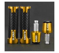 motocicleta Empuñaduras De Manillar Para Motocicleta Para SUZUKI SFV 650 SFV650 GLADIUS 2016 2015 2014 2013 2012 2011 2010 2009 extremo del mango(Gold)