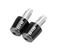 motocicleta Empuñaduras De Manillar Para Motocicleta, Piezas De Peso, Extremos De Enchufe Silder Antivibración Para DUCATI 848 848EVO 2007 2008 2009 2010 2011 2012 extremo del mango(Black-Gray)