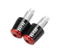 motocicleta Empuñaduras De Manillar Para Motocicleta, Piezas De Peso, Extremos De Enchufe Silder Antivibración Para DUCATI 848 848EVO 2007 2008 2009 2010 2011 2012 extremo del mango(Black-Red)