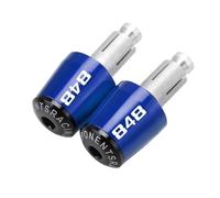 motocicleta Empuñaduras De Manillar Para Motocicleta, Piezas De Peso, Extremos De Enchufe Silder Antivibración Para DUCATI 848 848EVO 2007 2008 2009 2010 2011 2012 extremo del mango(Blue-Black)