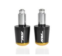 motocicleta Empuñaduras Universales Para Manillar De Motocicleta, 7/8 ", Extremos, Barra De Mano, Tapa Deslizante Para Suzuki SV650 SV 650 S, Todos Los Años extremo del mango(Black gold)