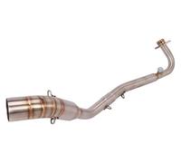 Motocicleta Enlace Tubo Medio Para K&awasaki Z125 Hasta 2018 Z125 Pro Hasta 2022 Motocicleta Sistema Completo Modificación Acero Inoxidable Delantero Enlace Tubo Escape